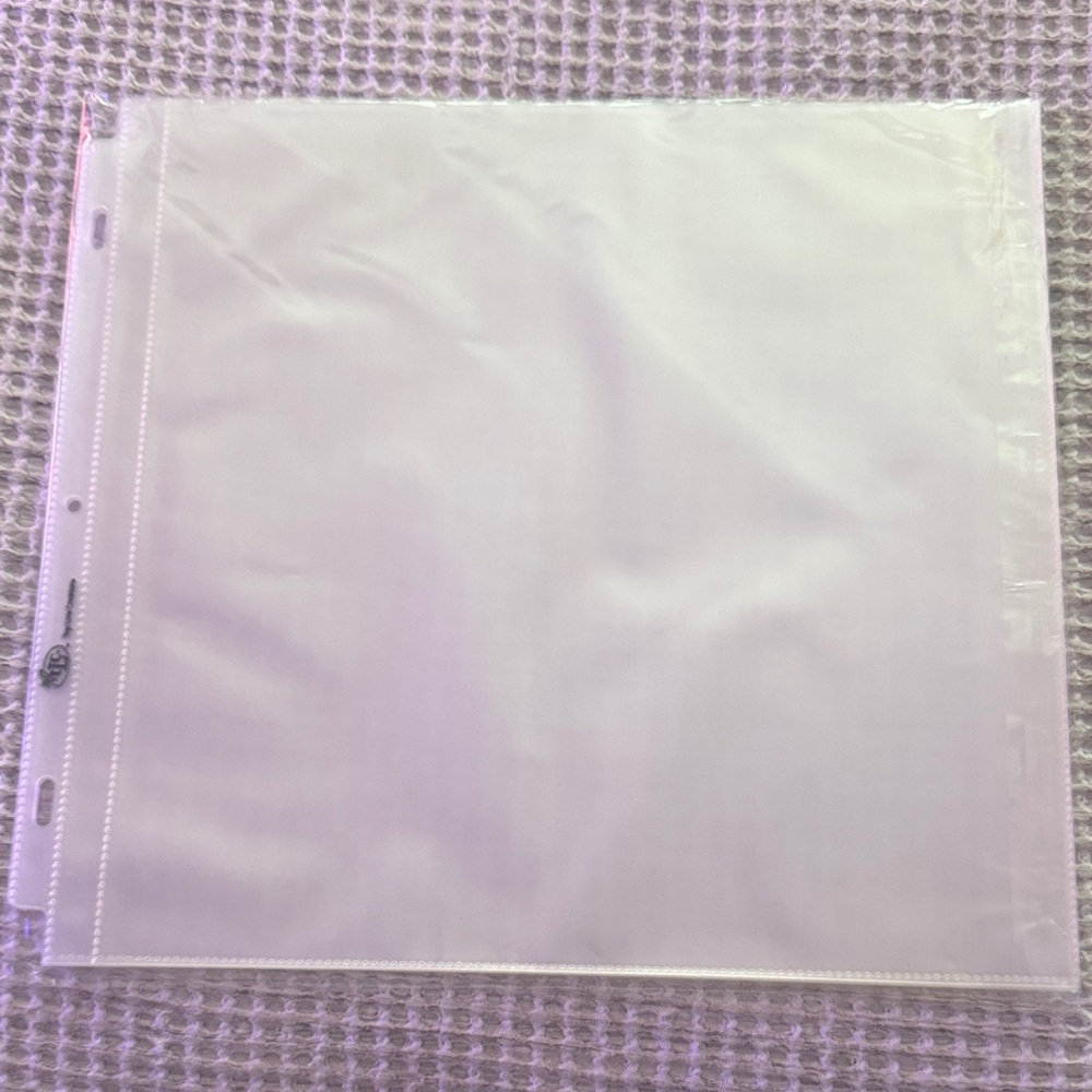 Clear Plastic Sheet Protector for Home Organization (White)